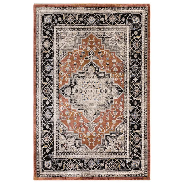 A.S.T Sovereign 0004 Terracotta Medallion Rug